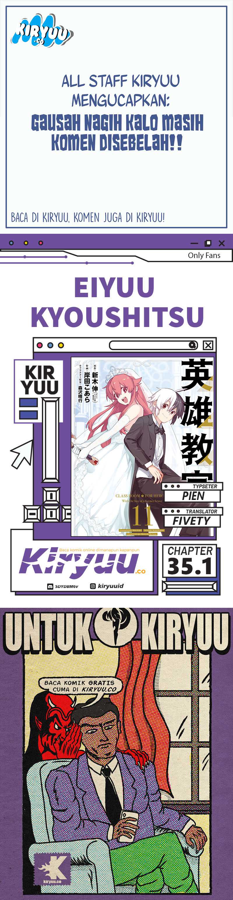 Eiyuu Kyoushitsu Chapter 35.1