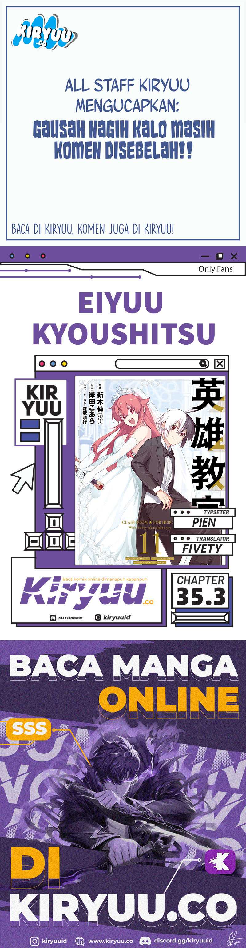Eiyuu Kyoushitsu Chapter 35.3