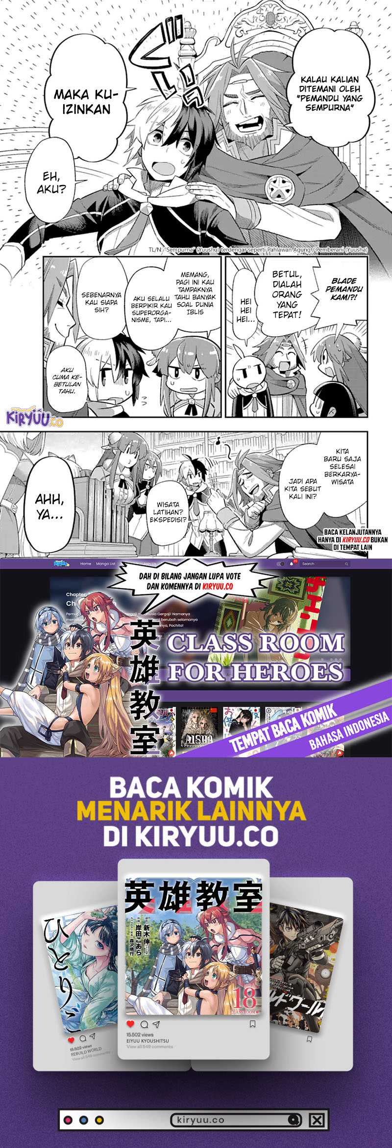 Eiyuu Kyoushitsu Chapter 39.1