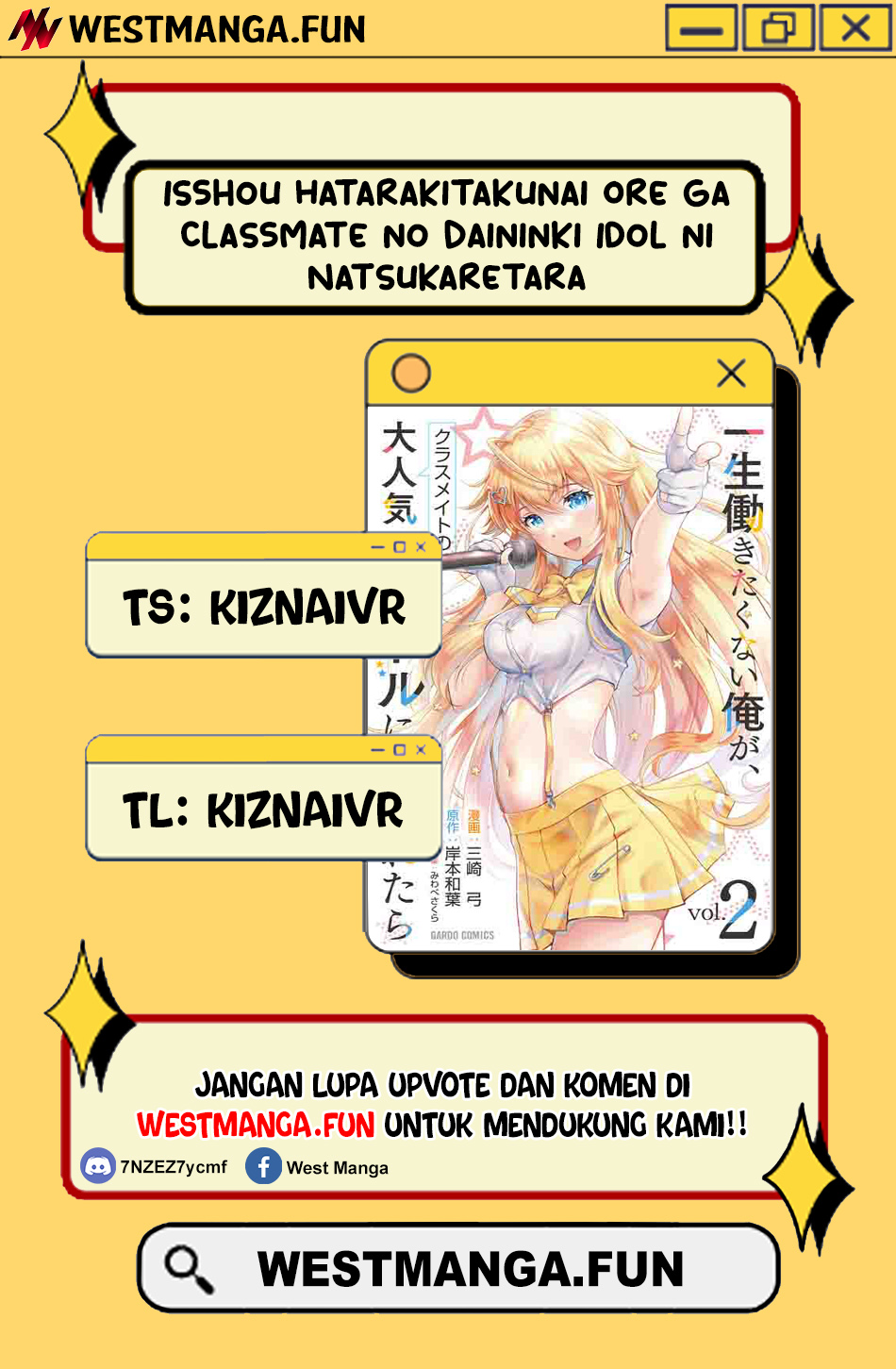 Isshou Hatarakitakunai Ore ga Classmate no Daininki Idol ni Natsukaretara Chapter 18