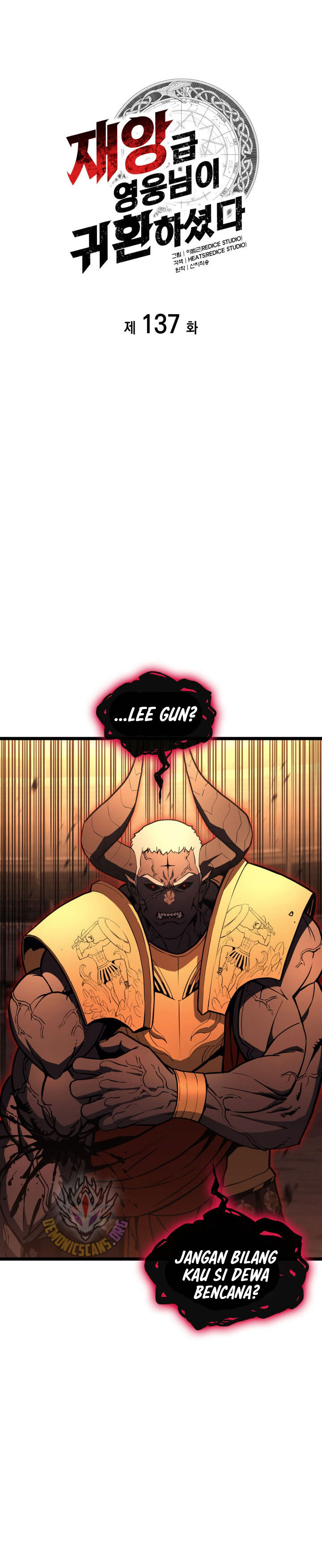 A Disaster-Class Hero Has Returned Chapter 137