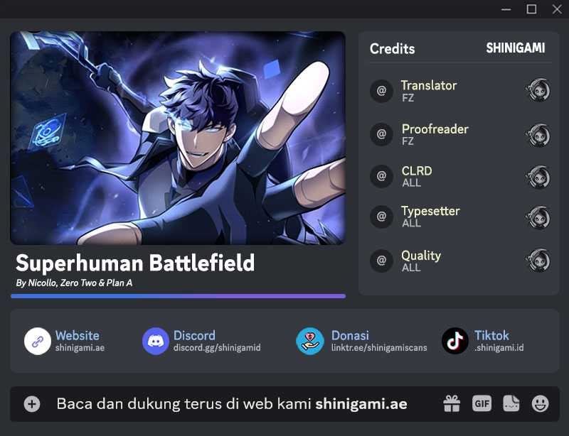 Superhuman Battlefield Chapter 105