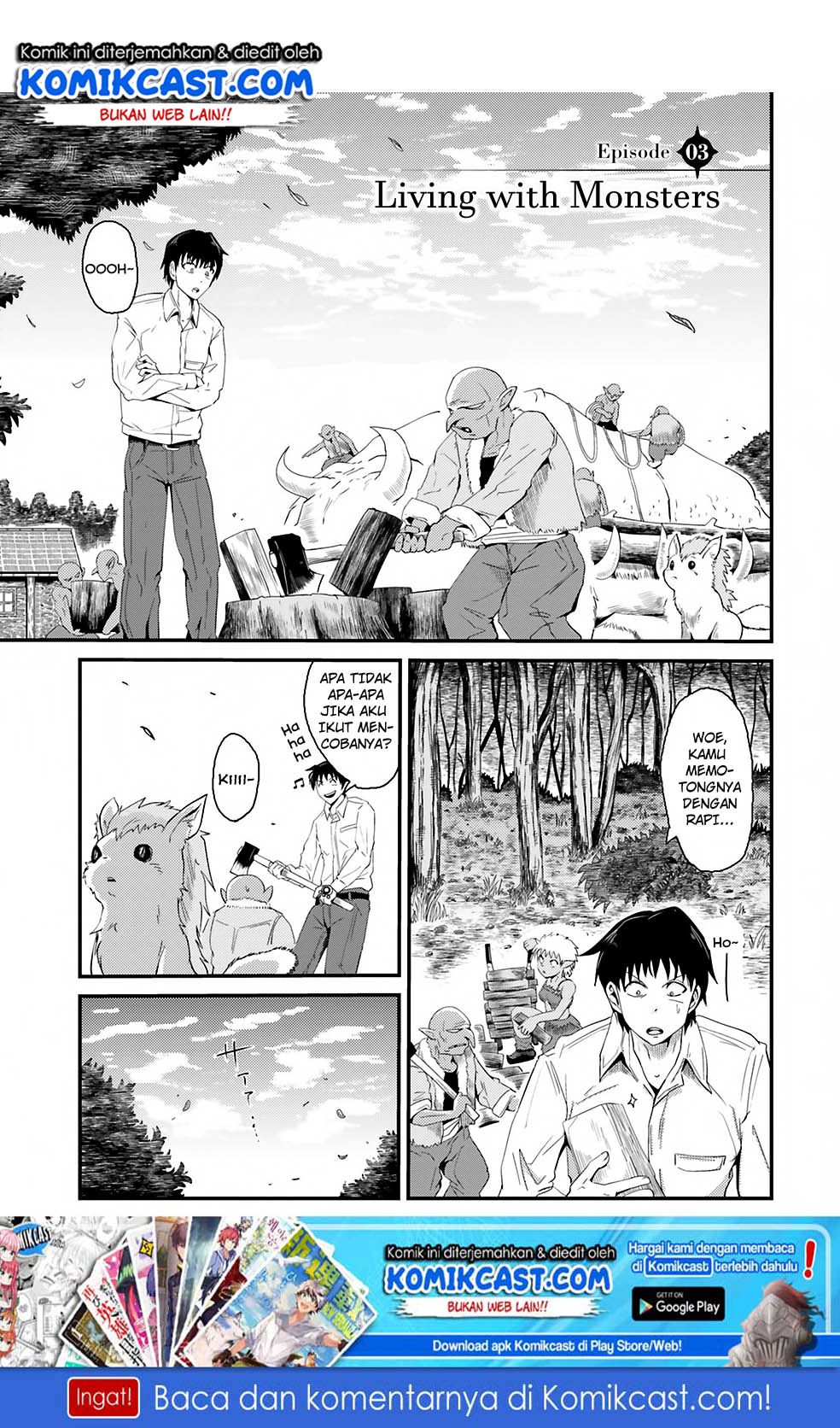 Monster Partner of the Vast Sea of Trees Chapter 03 page 1