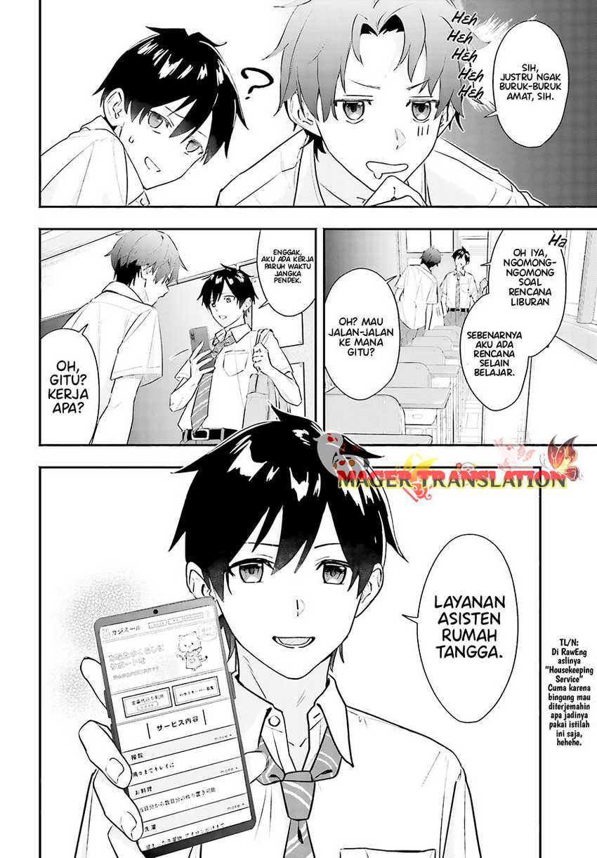 Kajidaikou no Arbeit wo Hajimetara Gakuen Ichi no Bishoujo no Kazoku ni Kiniirarechaimashita Chapter 01