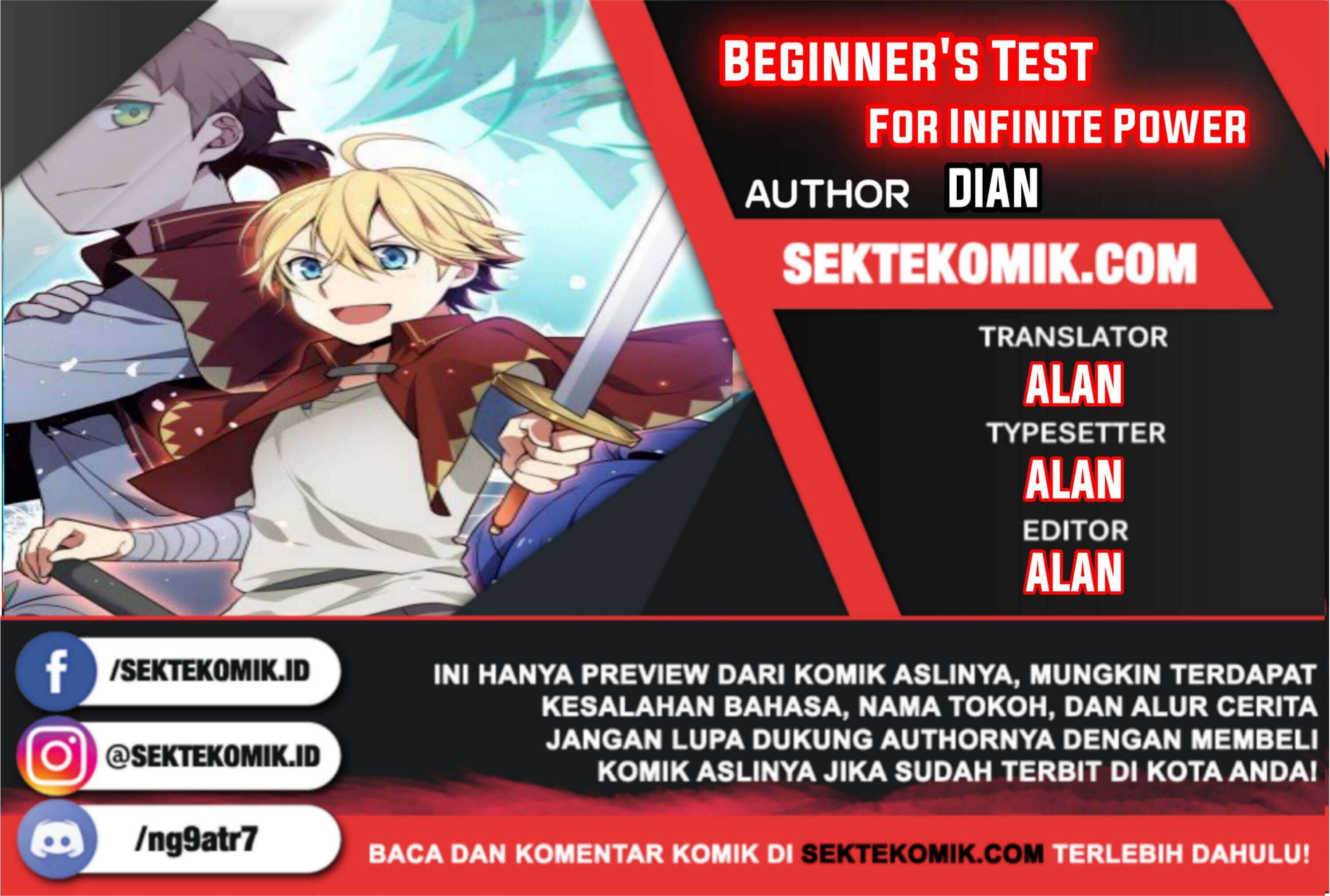 Beginner’s Test For Infinite Power Chapter 12 page 0