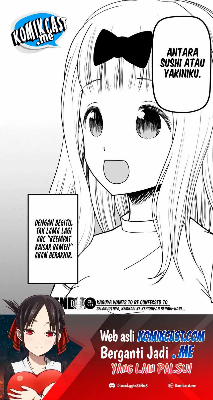 Kaguya-sama wa Kokurasetai: Tensai-tachi no Renai Zunousen Chapter 271