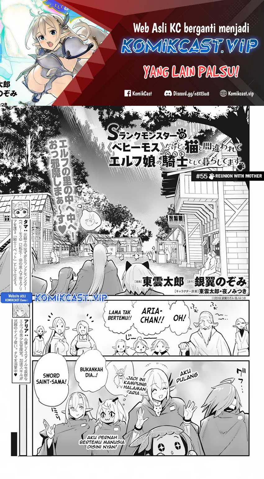 S-Rank Monster no Behemoth Dakedo, Neko to Machigawarete Erufu Musume no Kishi (Pet) Toshite Kurashitemasu Chapter 55