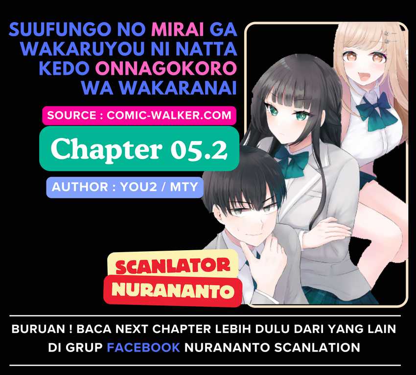 Suufungo no Mirai ga Wakaru You ni Natta Kedo, Onnagokoro wa Wakaranai Chapter 05.2