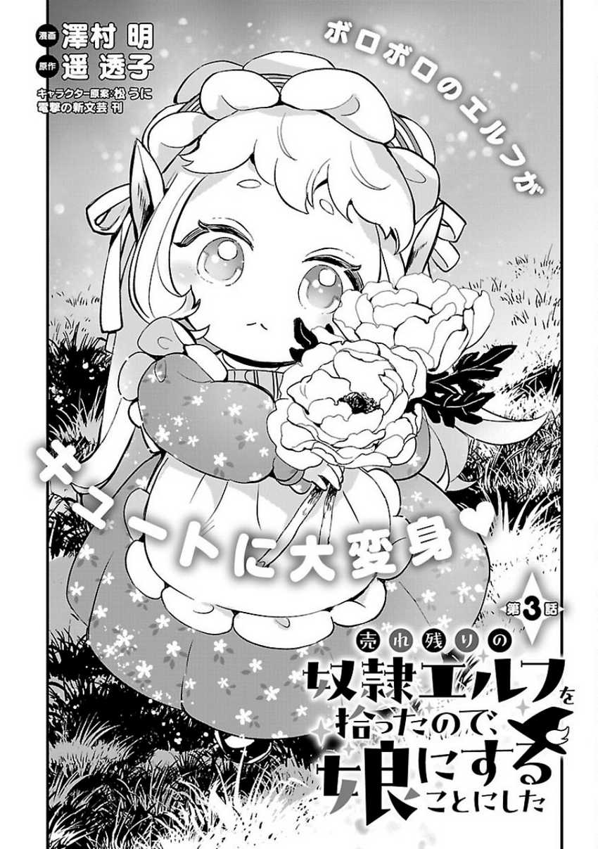 Urenokori no Dorei Elf wo Hirotta no de, Musume ni suru Koto ni shita Chapter 03