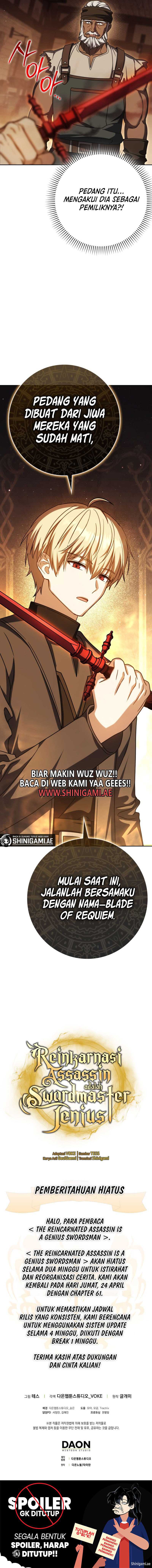 The Reincarnated Assassin Is a Genius Swordsman Chapter 60