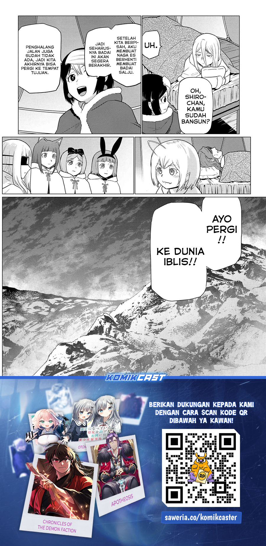 Kumo Desu ga Nani ka chapter 70.1 halaman 17