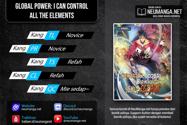 Global Power: I Can Control All The Elements Chapter 08