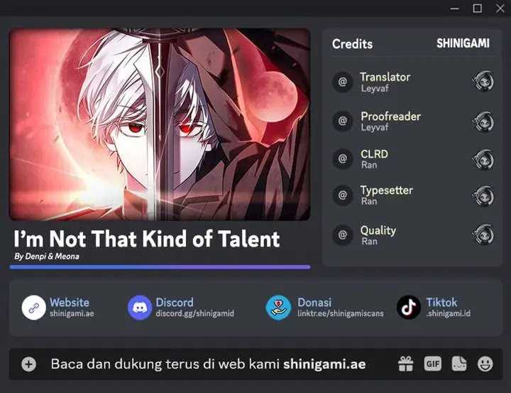 I’m Not That Kind of Talent Chapter 80