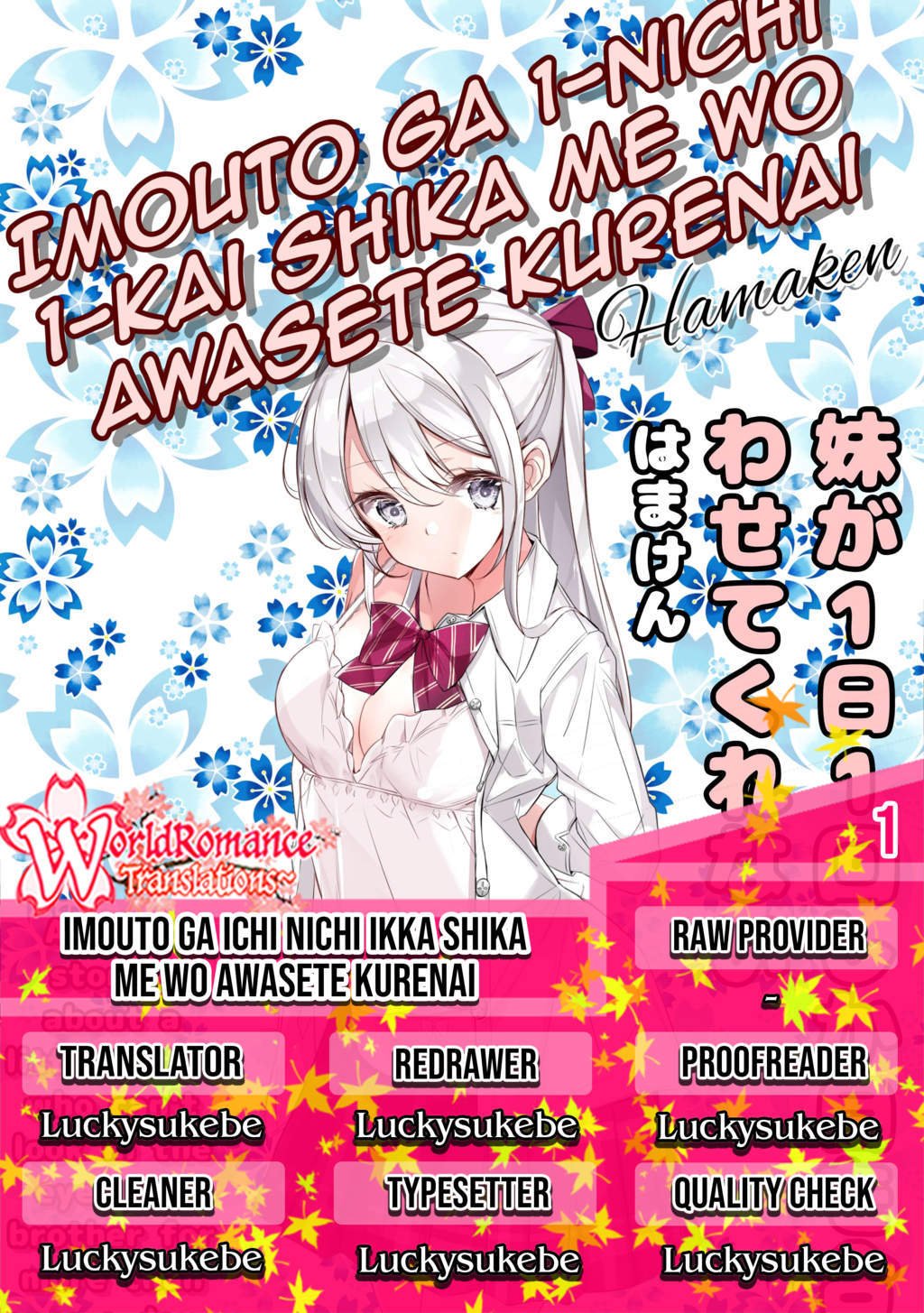 Imouto ga Ichi Nichi Ikka Shika Me wo Awasete Kurenai Chapter 04