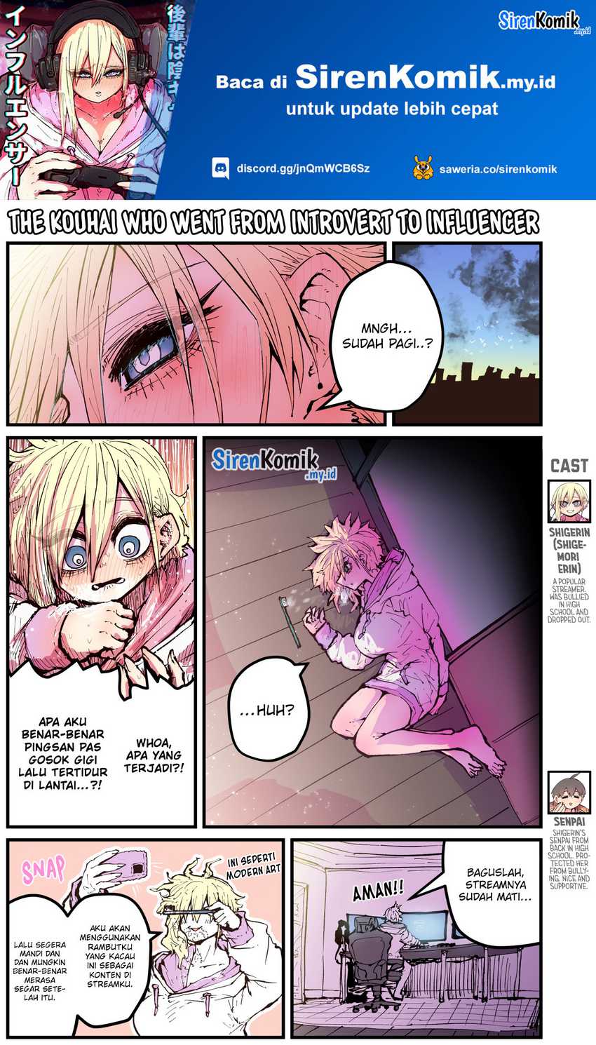 Kouhai wa Inkya Agari no Infuruensaa Chapter 04