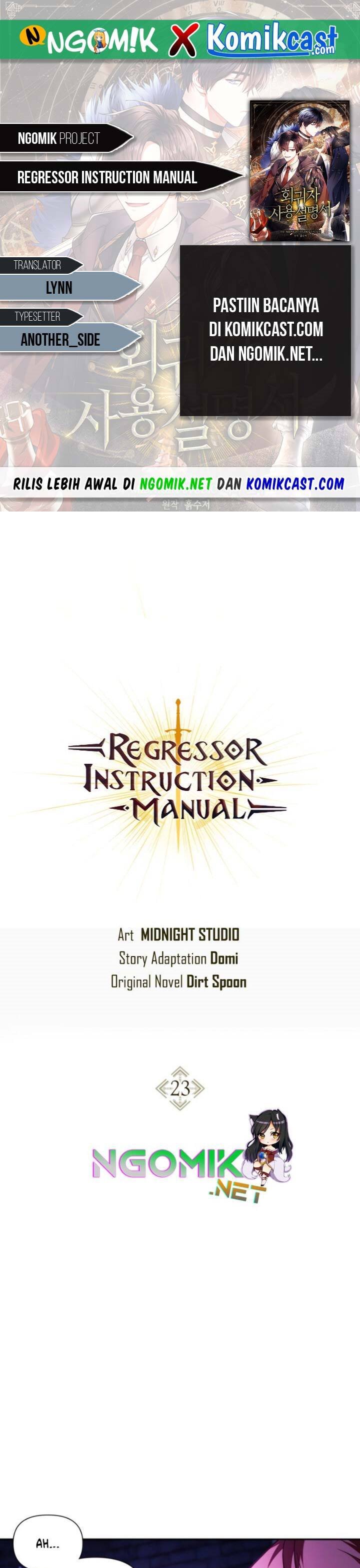 Regressor Instruction Manual Chapter 23