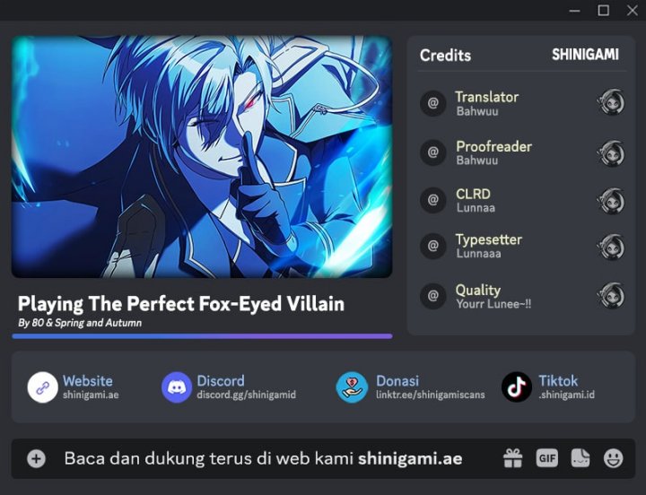 Playing the Perfect Fox-Eyed Villain Chapter 19