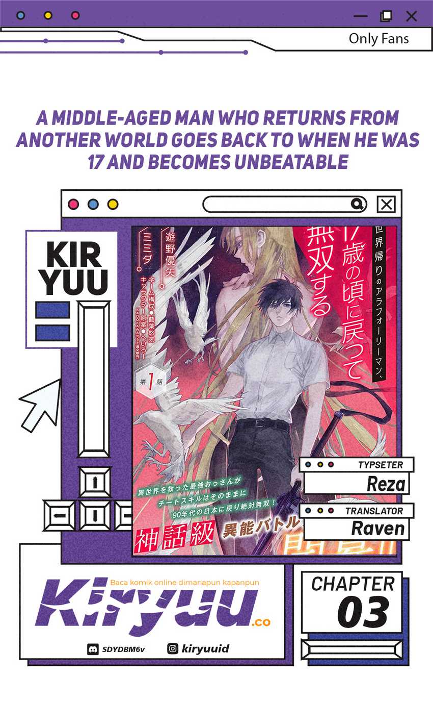 A Middle-Aged Man Who Returns From Another World Goes Back to When He Was 17 and Becomes Unbeatable Chapter 03