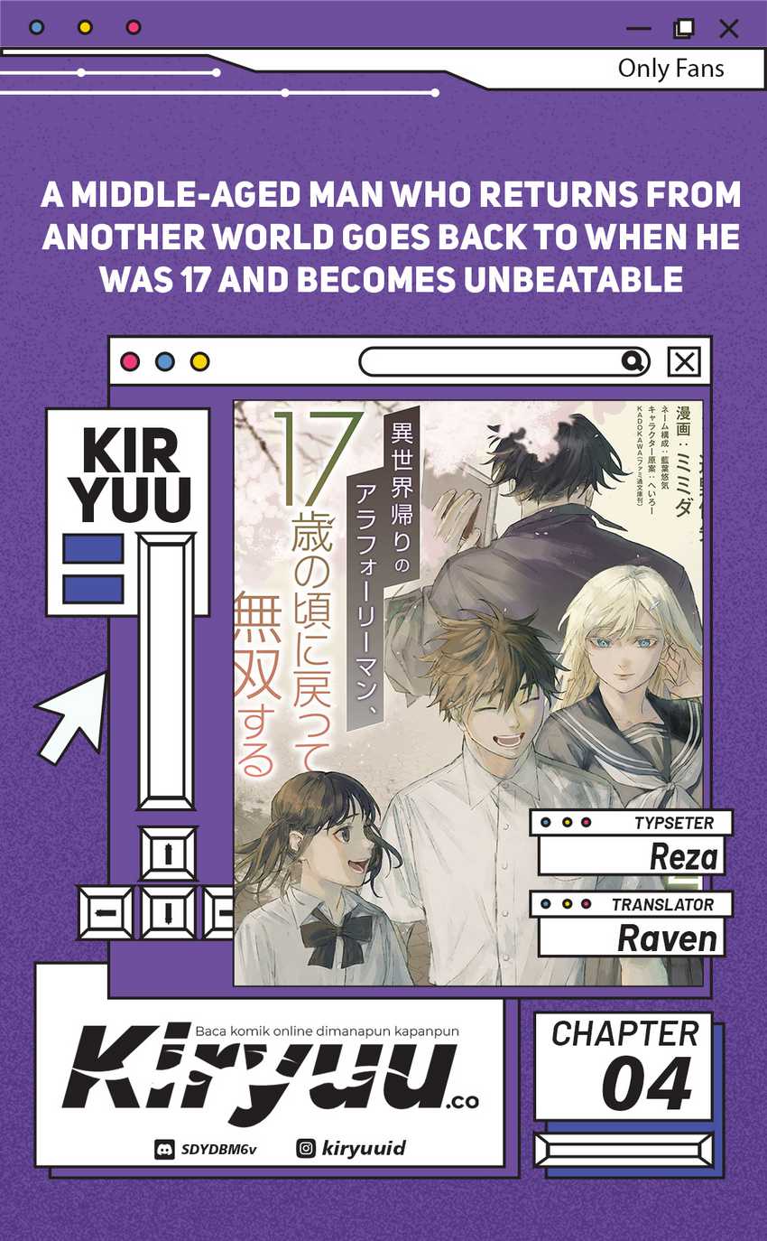 A Middle-Aged Man Who Returns From Another World Goes Back to When He Was 17 and Becomes Unbeatable Chapter 04