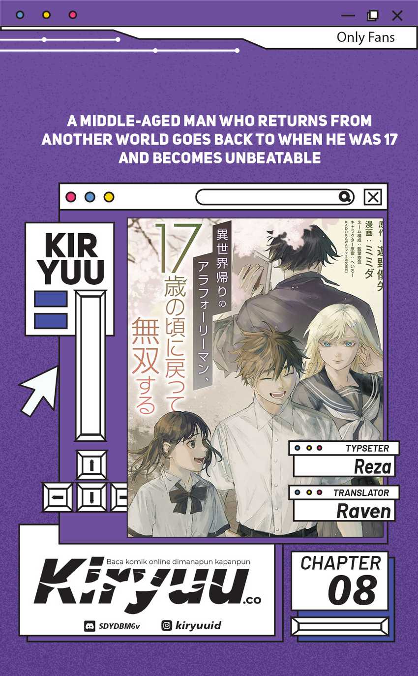 A Middle-Aged Man Who Returns From Another World Goes Back to When He Was 17 and Becomes Unbeatable Chapter 08