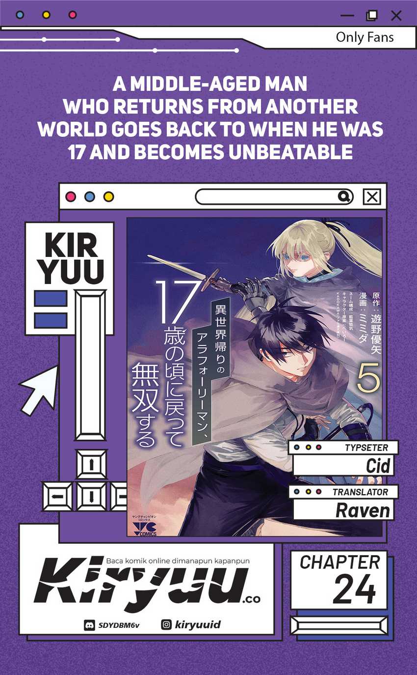 A Middle-Aged Man Who Returns From Another World Goes Back to When He Was 17 and Becomes Unbeatable Chapter 24
