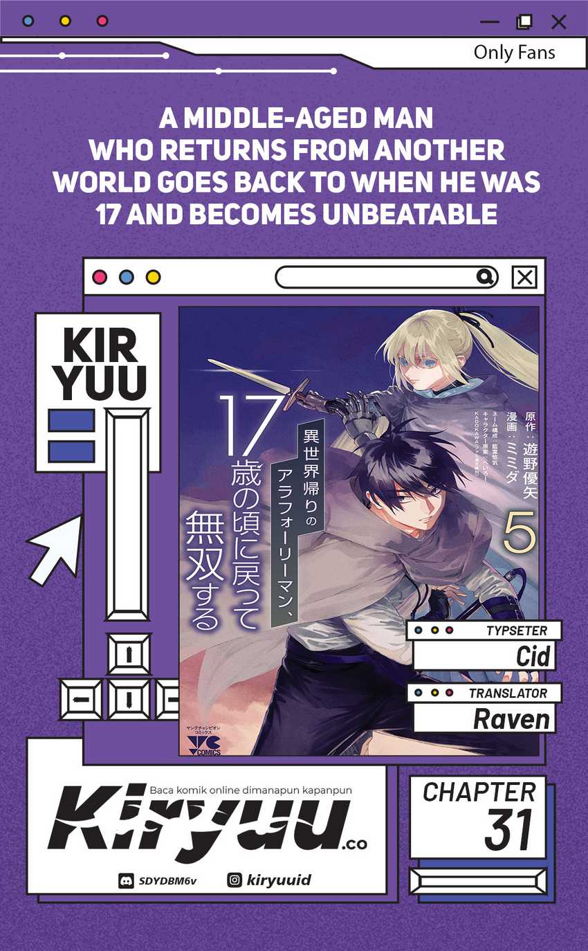 A Middle-Aged Man Who Returns From Another World Goes Back to When He Was 17 and Becomes Unbeatable Chapter 31