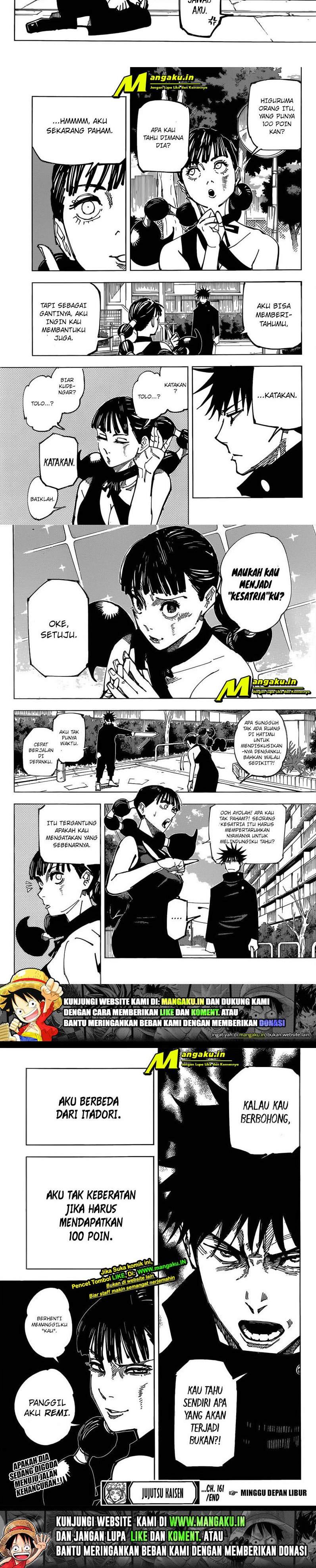 Jujutsu Kaisen Chapter 161