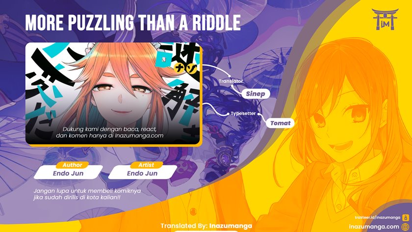 More Puzzling Than A Riddle Chapter 02 page 0
