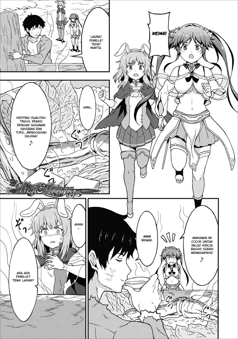 Taberu dake de Level-Up! Damegami to Issho ni Isekai Musou Chapter 09.1