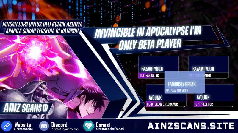 Invincible In The Apocalypse: I’m The Only Beta Player Chapter 02 page 0