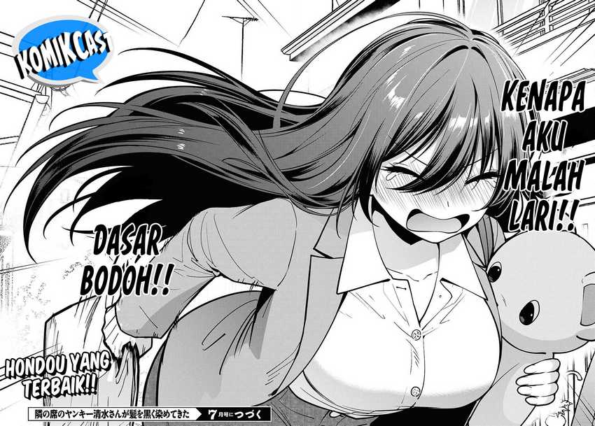 Tonari no Seki no Yankee Shimizu-san ga Kami o Kuroku Sometekita Chapter 08