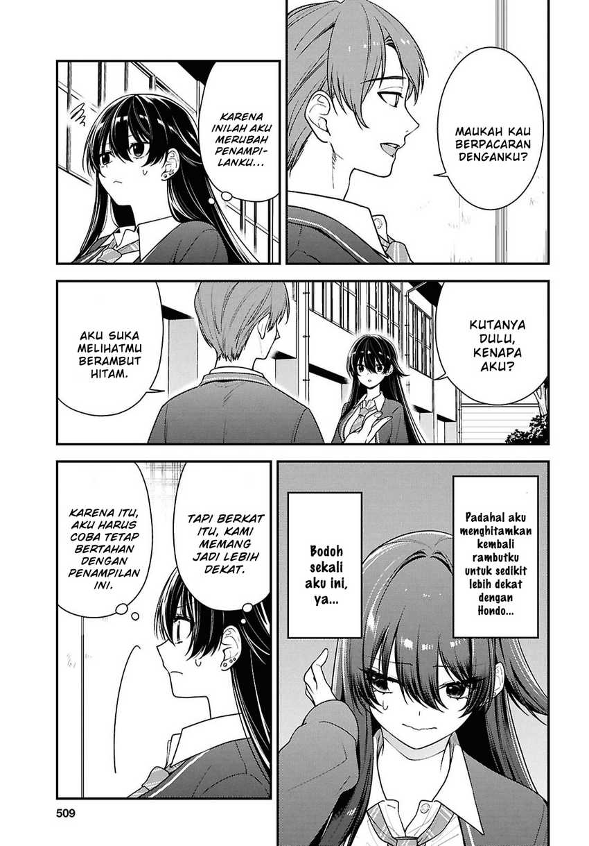 Tonari no Seki no Yankee Shimizu-san ga Kami o Kuroku Sometekita Chapter 09