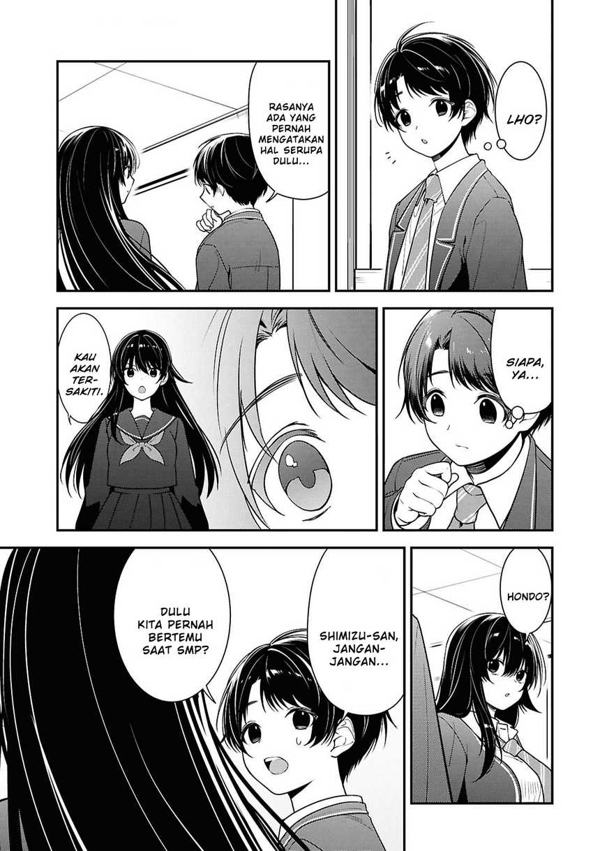 Tonari no Seki no Yankee Shimizu-san ga Kami o Kuroku Sometekita Chapter 09