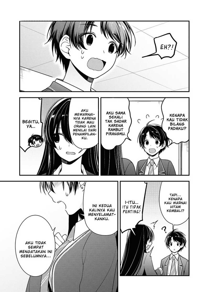 Tonari no Seki no Yankee Shimizu-san ga Kami o Kuroku Sometekita Chapter 09