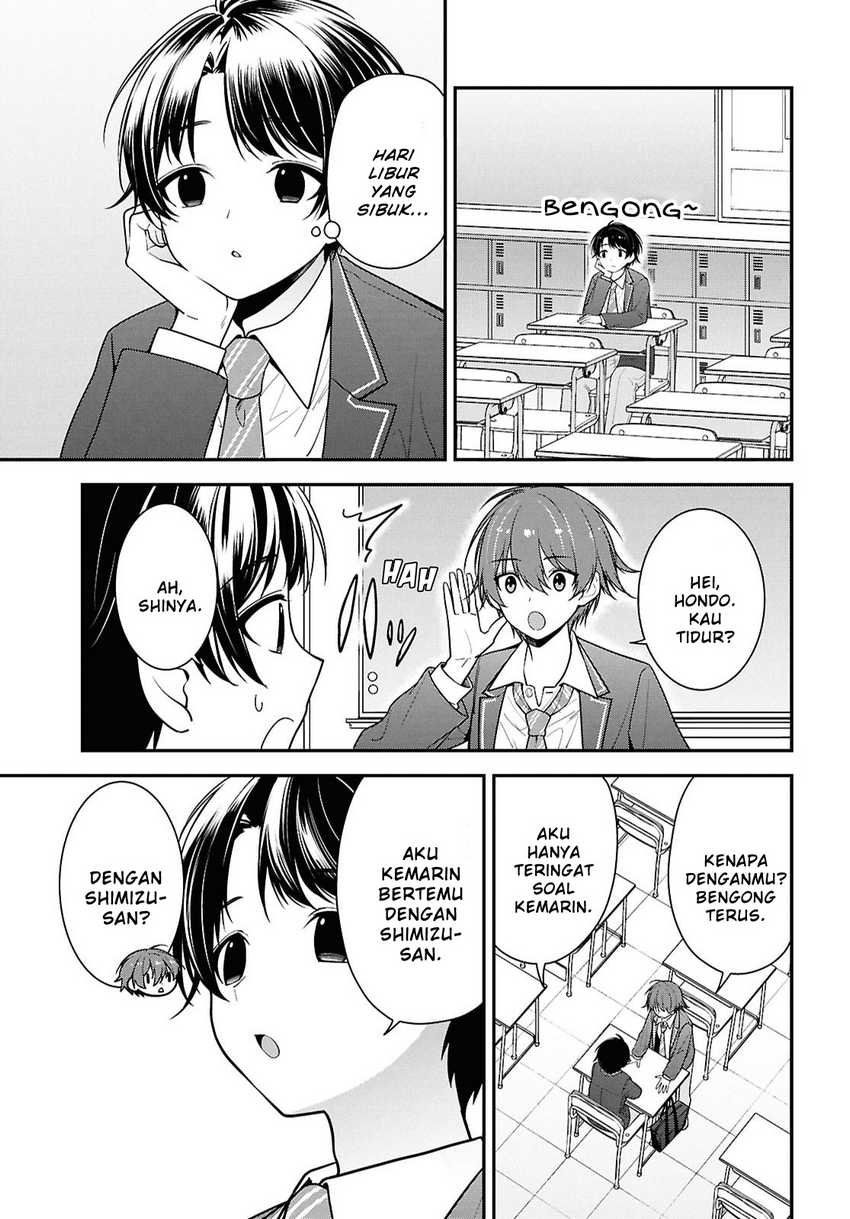 Tonari no Seki no Yankee Shimizu-san ga Kami o Kuroku Sometekita Chapter 09