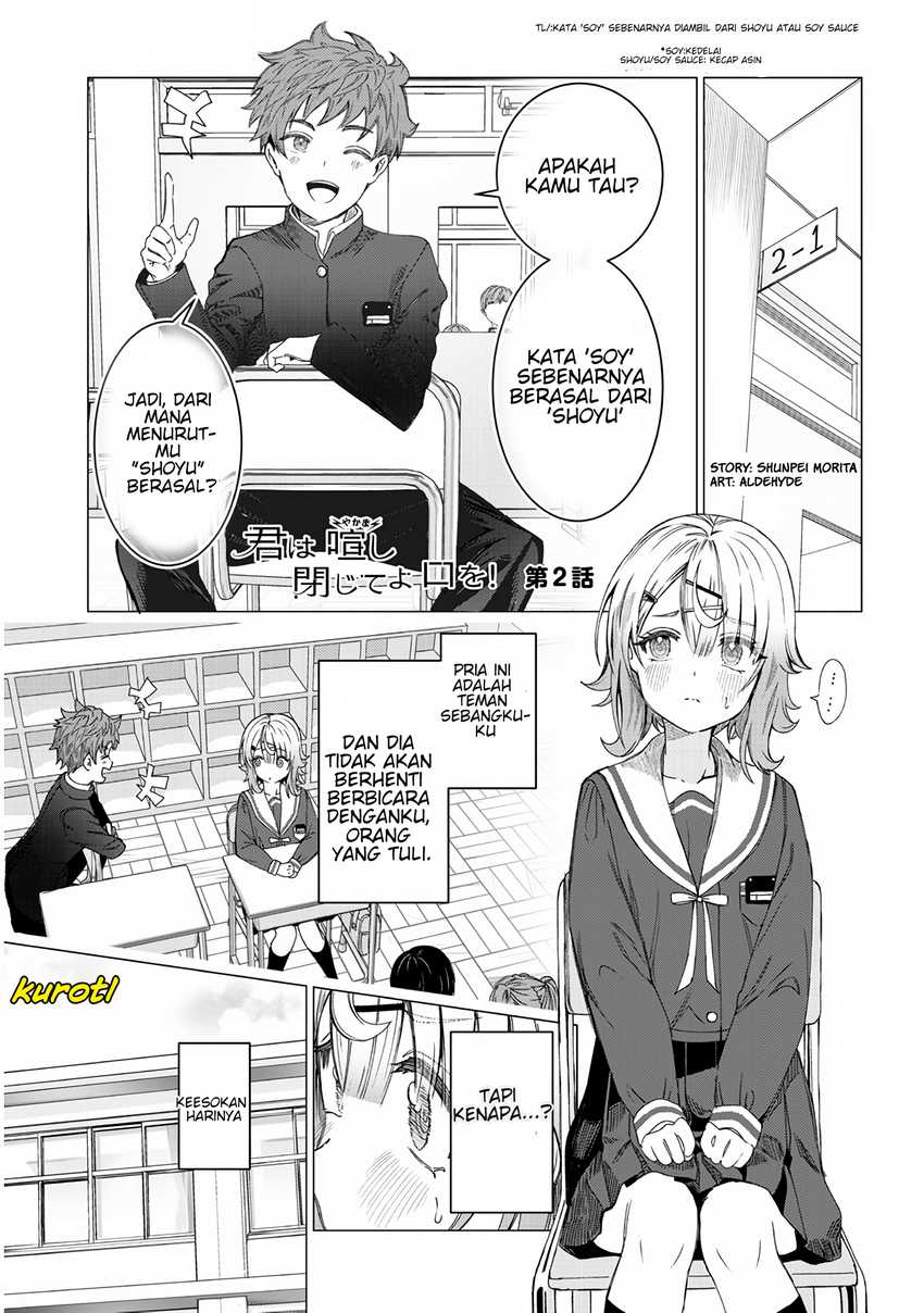 Kimi wa Yakamashi Tojite yo Kuchi wo! Chapter 02