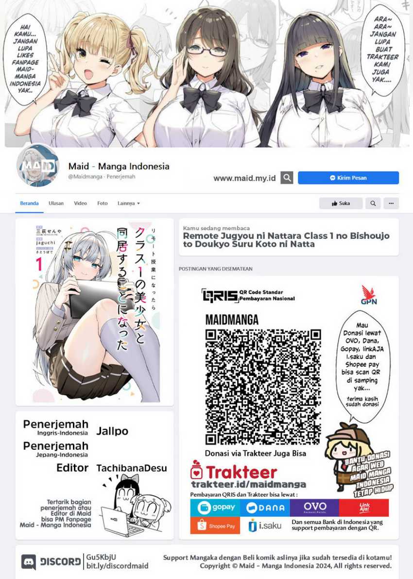Remote Jugyou ni Nattara Class 1 no Bishoujo to Doukyo Suru Koto ni Natta Chapter 09