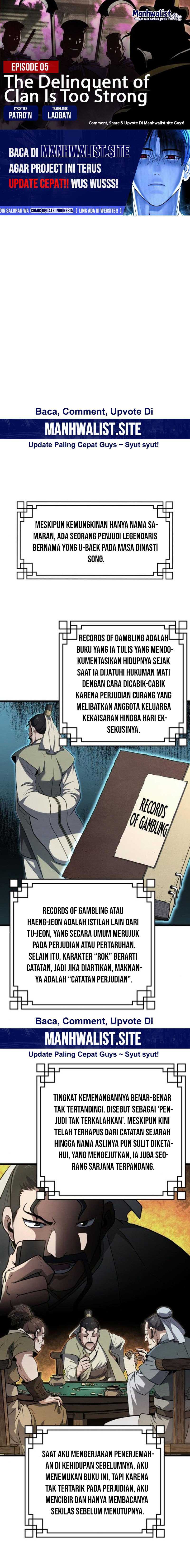 The Delinquent of the Dan Clan Is Too Strong Chapter 05