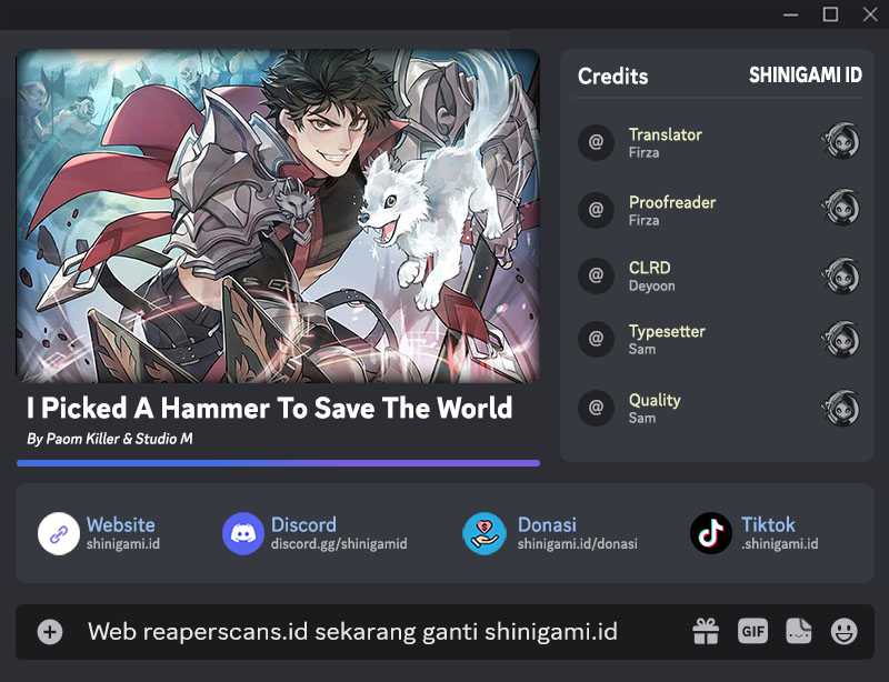 I Picked A Hammer To Save The World Chapter 17