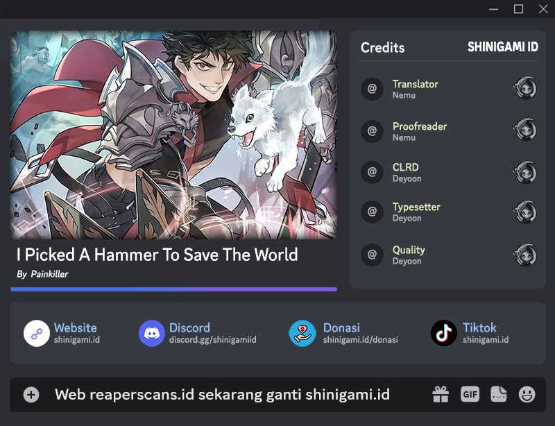 I Picked A Hammer To Save The World Chapter 18
