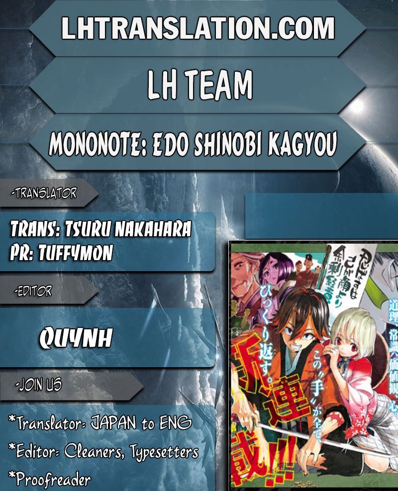 Mononote: Edo Shinobi Kagyou Chapter 10