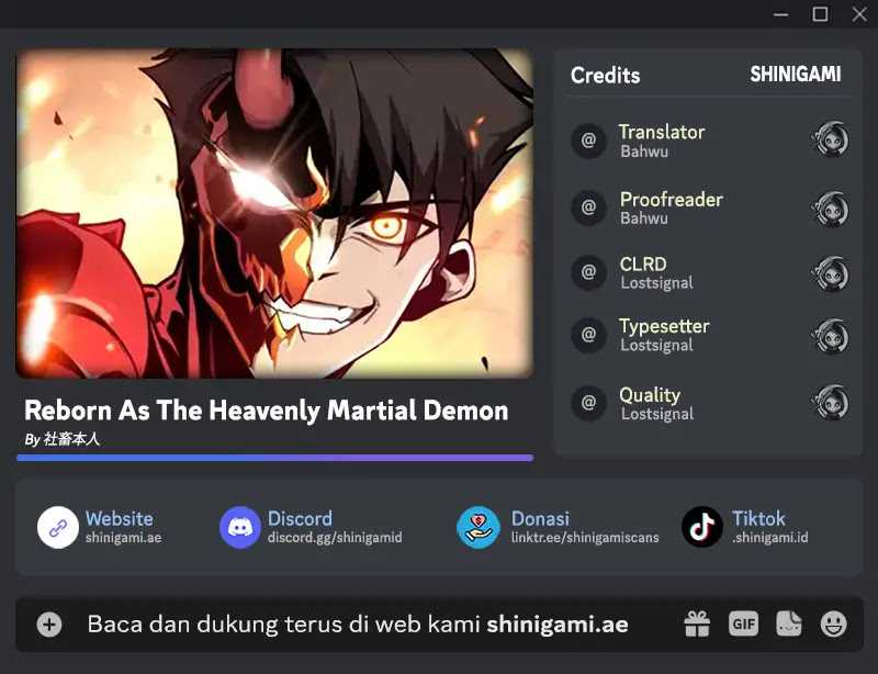 Reborn as a Heavenly Martial Demon Chapter 08