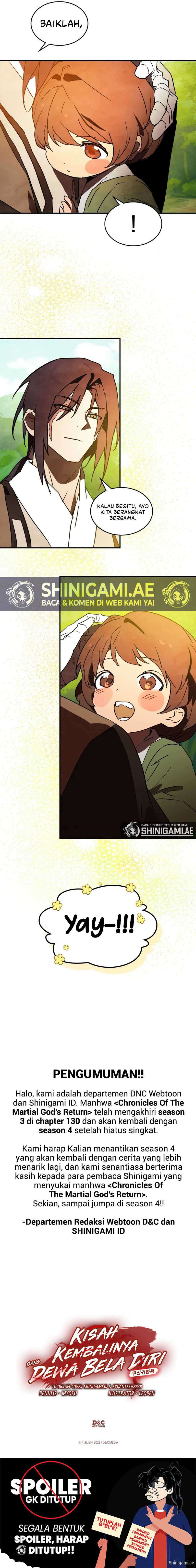 Chronicles Of The Martial God’s Return Chapter 130