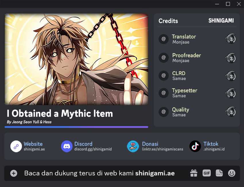 I Obtained a Mythic Item Chapter 108