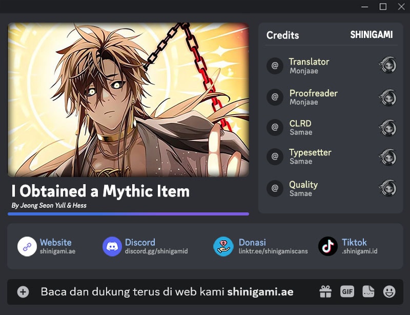 I Obtained a Mythic Item Chapter 124
