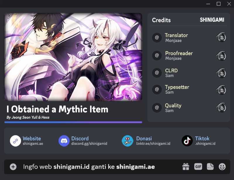 I Obtained a Mythic Item Chapter 99