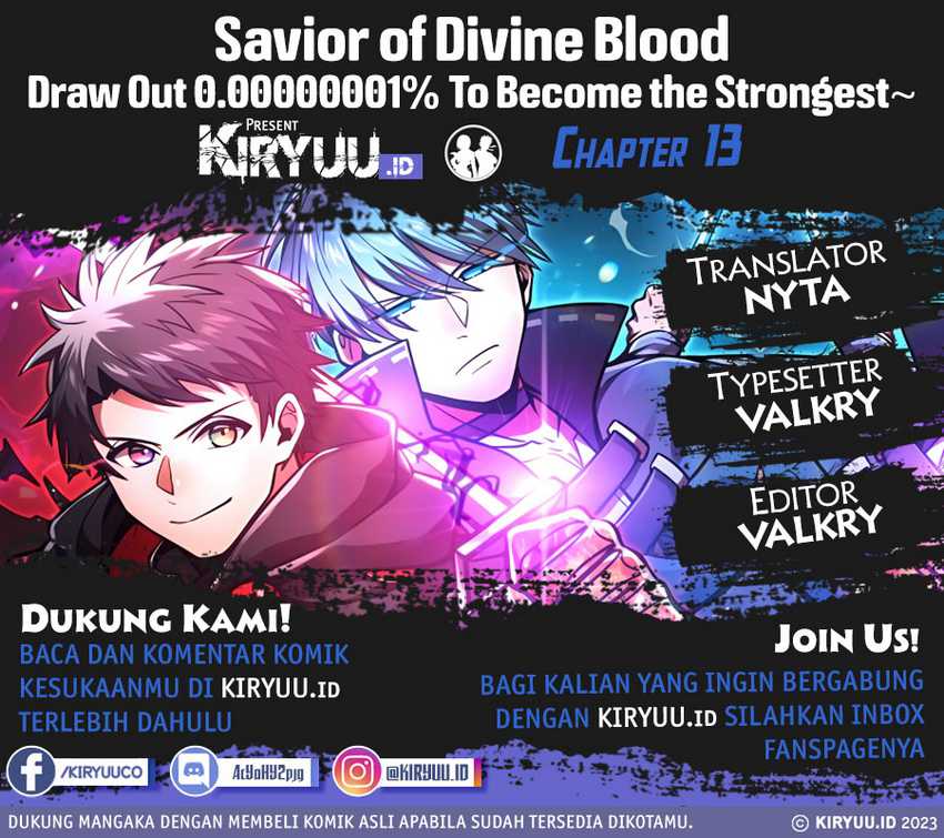Savior of Divine Blood ~Draw Out 0.00000001% To Become the Strongest~ Chapter 13