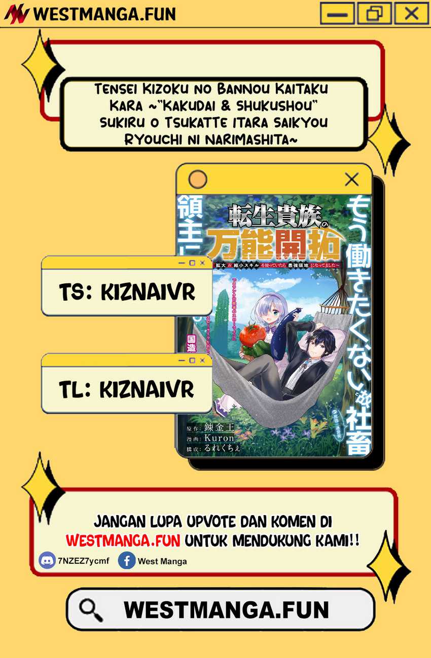 Tensei Kizoku no Bannou Kaitaku Kara ~”Kakudai & Shukushou” Sukiru o Tsukatte Itara Saikyou Ryouchi ni Narimashita~ Chapter 01.1