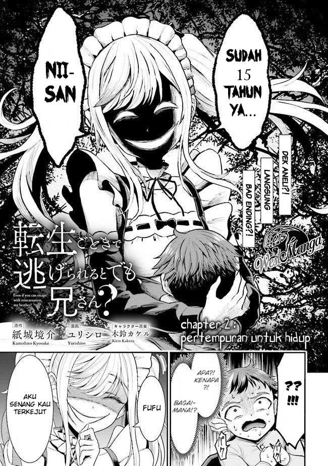 Tensei Gotoki De Nigerareru To Demo, Niisan? Chapter 02.1 page 1