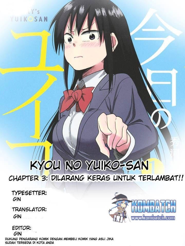 Kyou no Yuiko san Chapter 3
